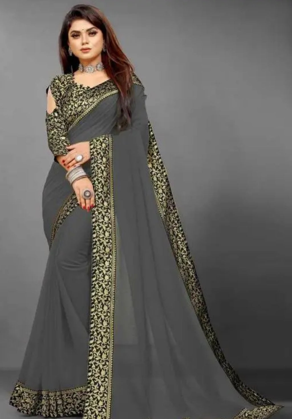Plain Saree