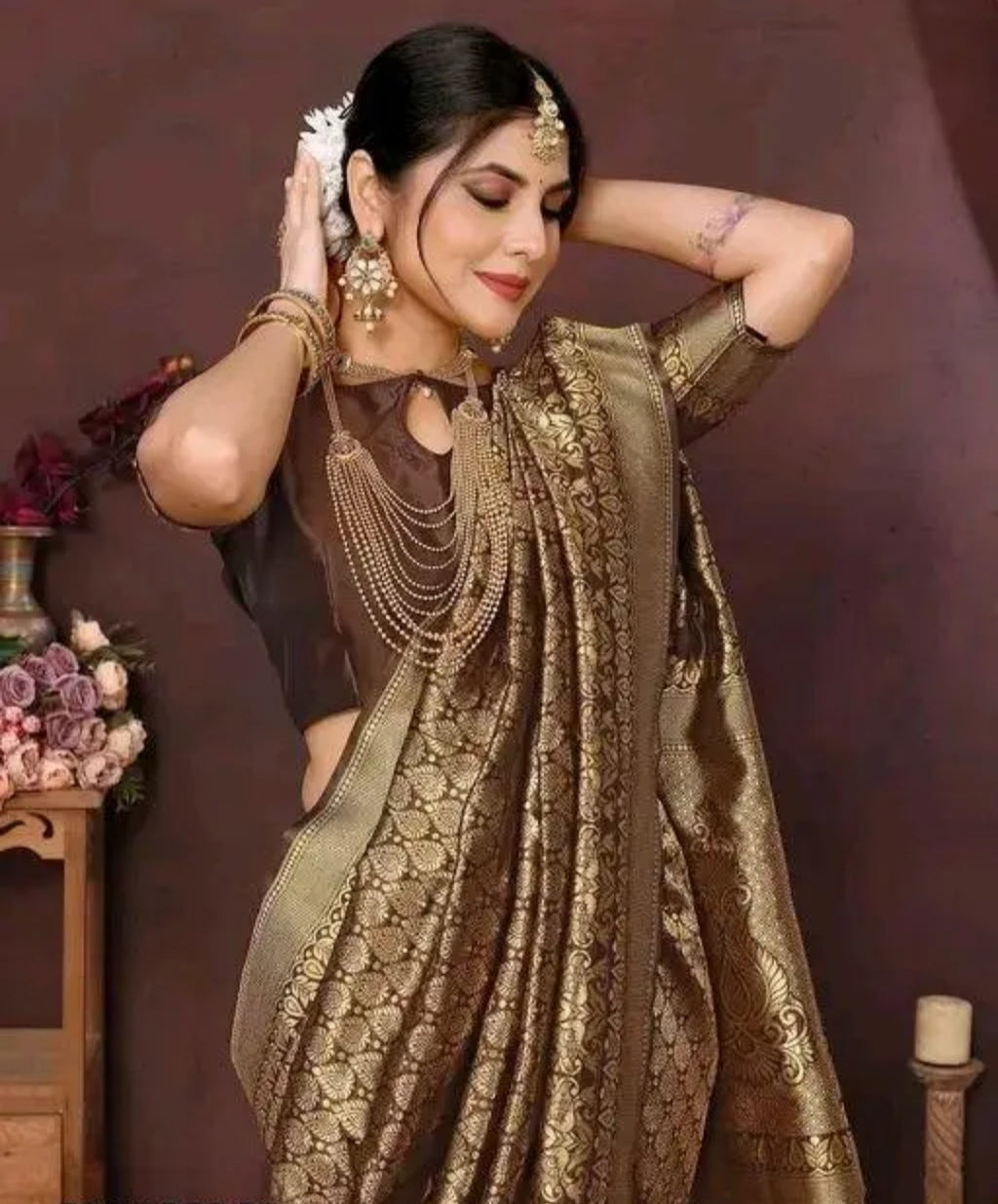 Jbk Enterprise New Womens Banarasi Silk Saree