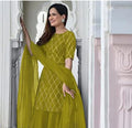 WOMEN'S NEW DESIGN ATTRACTIVE LOOK COTTON KURTI SHARARA SE...