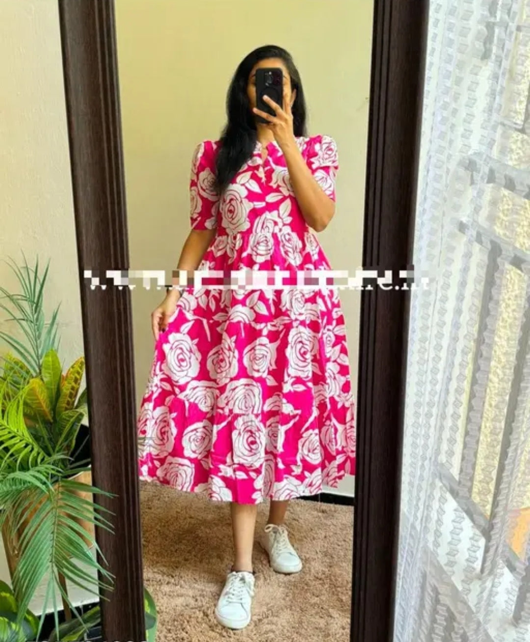 Zip On Front Long Anarkali Gown Kurti