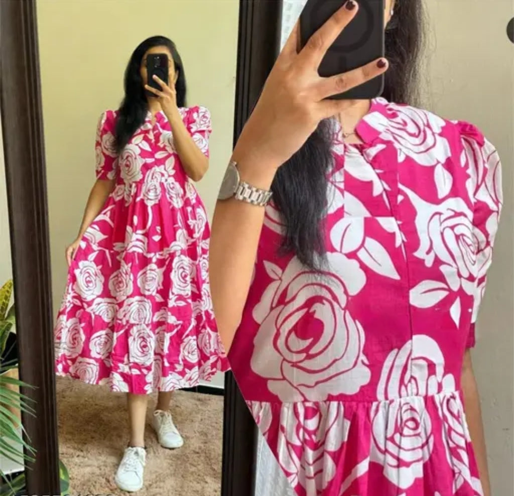 Zip On Front Long Anarkali Gown Kurti