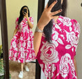 Zip On Front Long Anarkali Gown Kurti