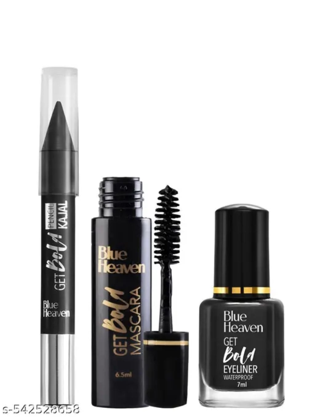 Blues Heaven Get Bold Eyeliner 7MI +  Mascara 6.5MI + K...