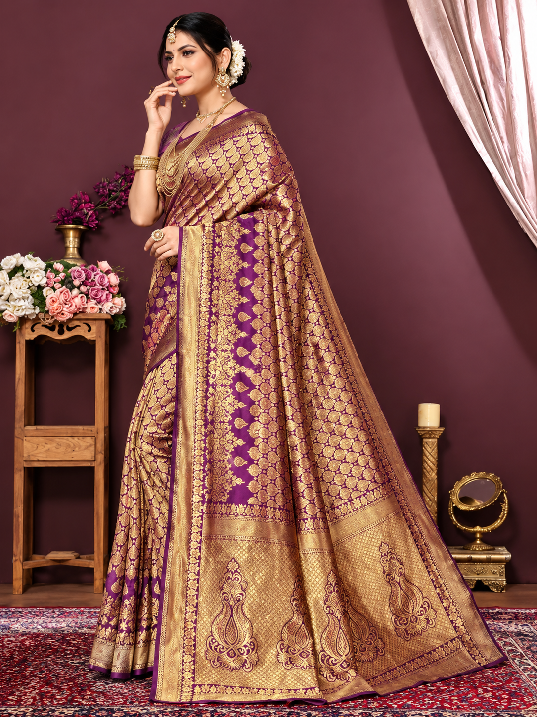 Jbk Enterprise New Womens Banarasi Silk Saree