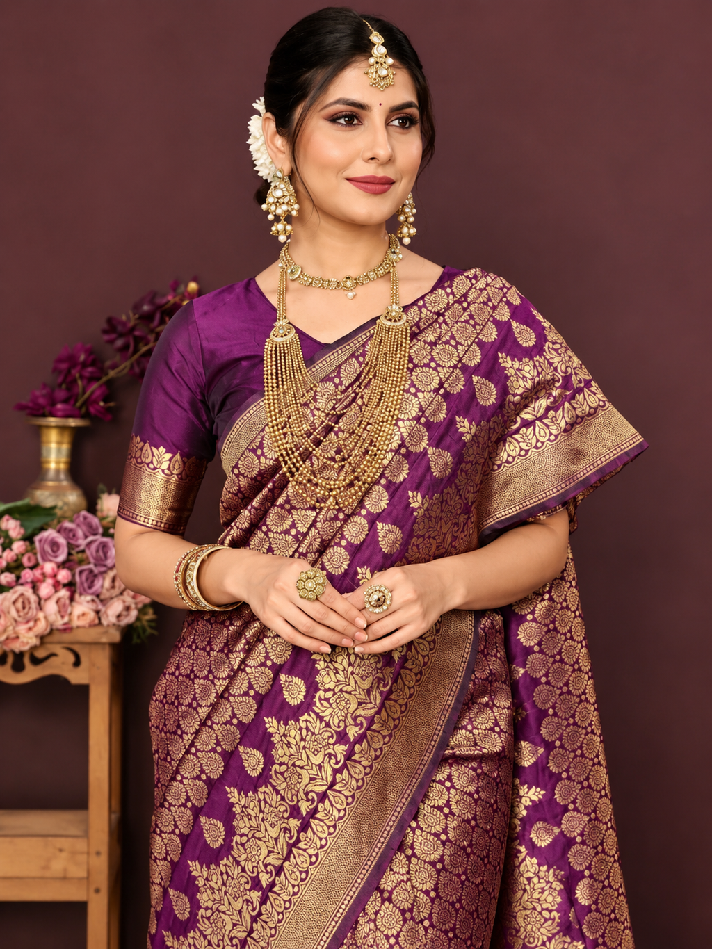 Jbk Enterprise New Womens Banarasi Silk Saree
