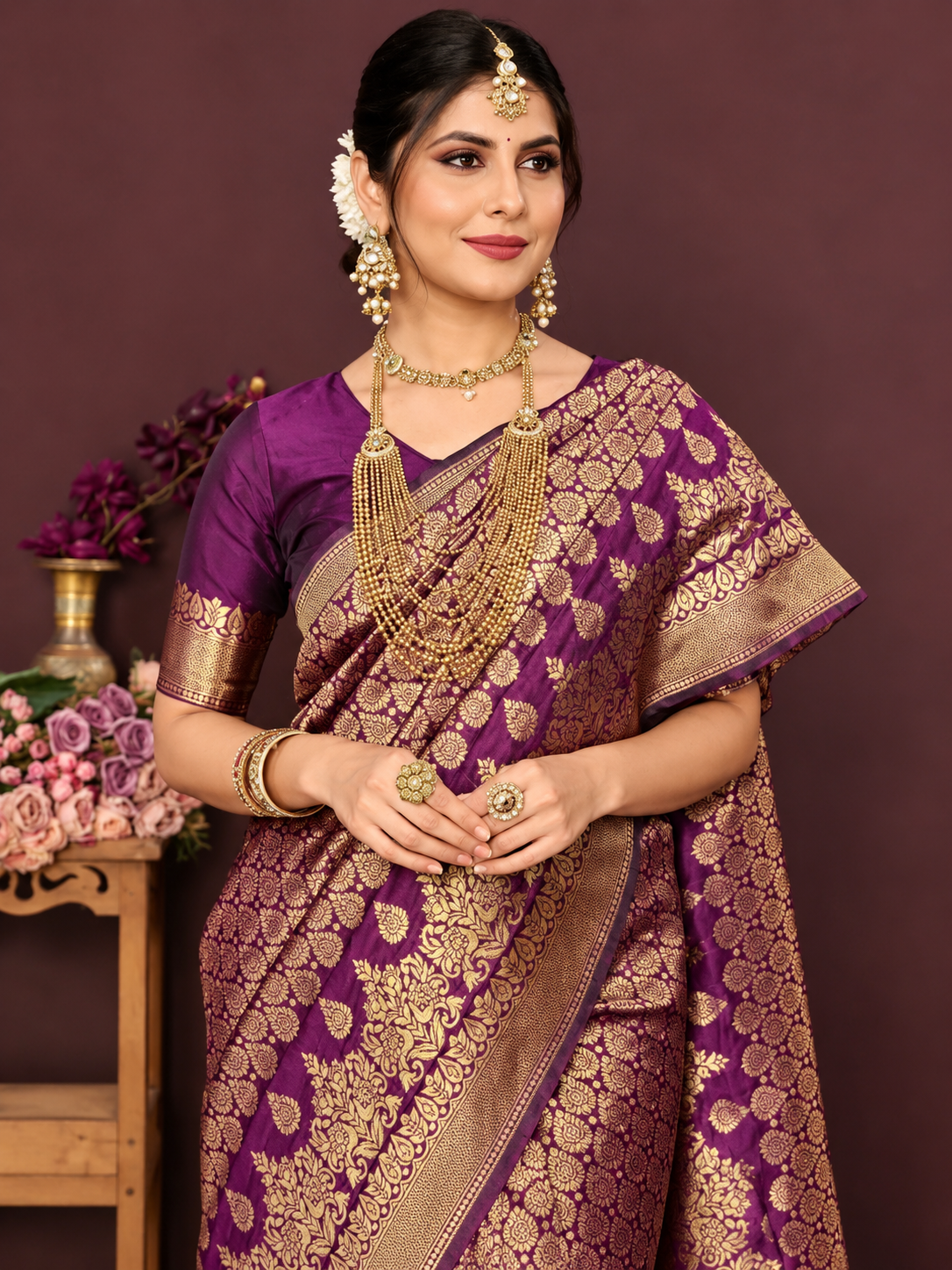 Jbk Enterprise New Womens Banarasi Silk Saree