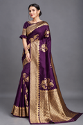 Jbk Enterprise Trendy Jacaquard Saree