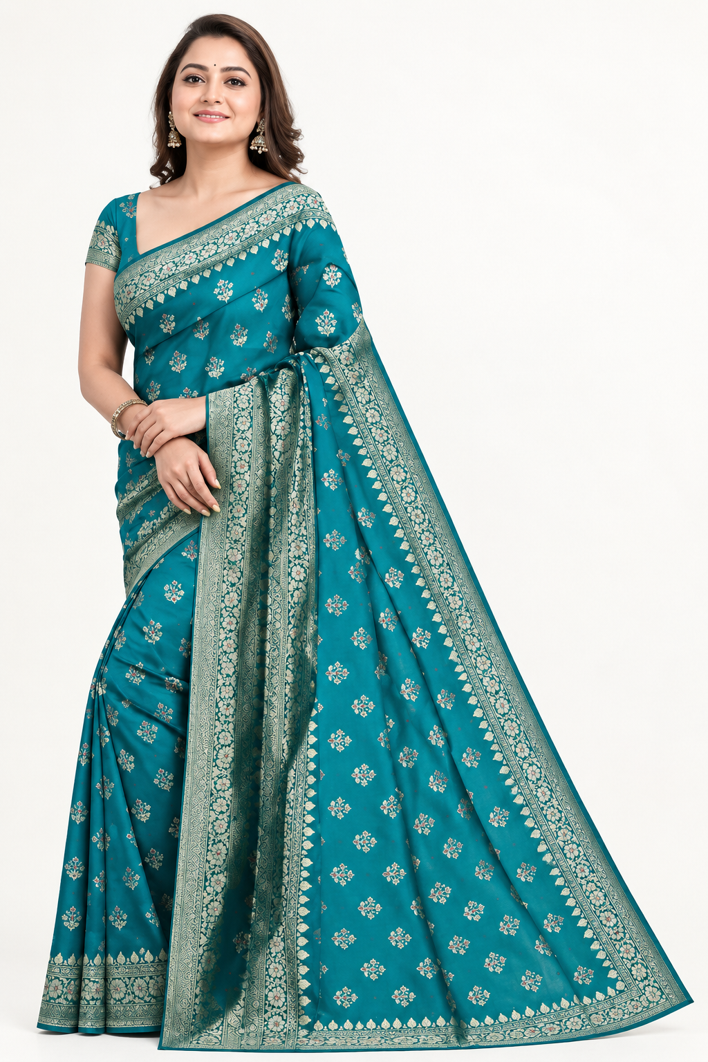 Banarasi jecquard saree